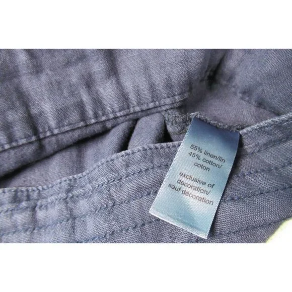 Maurices Top 3X Navy Blue Long Sleeve Shirt Jacket Women's Snap Closure - Picture 6 of 7